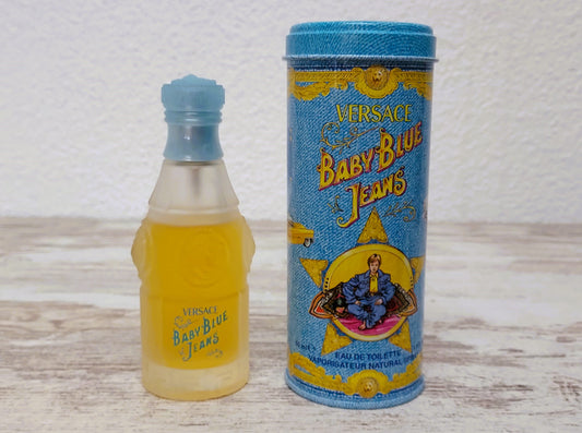 Versace Baby Blue EDT (eau de toilette) 50ml ALMOST FULL. Discontinued vintage.