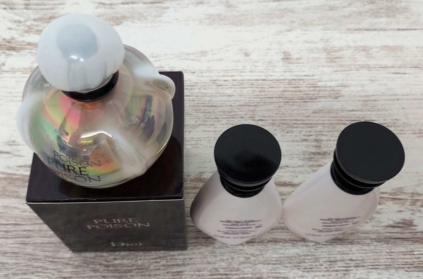 Pure Poison Dior EDP 50ml + Body Lotion 50ml + Shower Gel 50ml. Vintage formula.