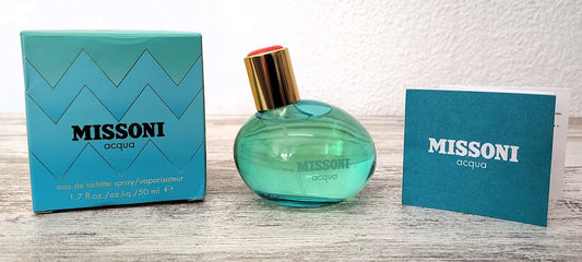 Missoni Acqua EDT (eau de toilette) 50ml. Discontinued vintage extremely rare.