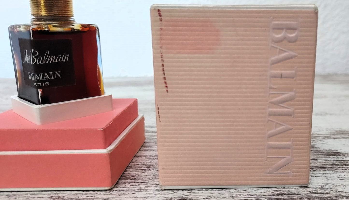 Compartir Miss Balmain PURE PARFUM 14ml. Discontinued vintage extremely rare. DAMAGED BOX.