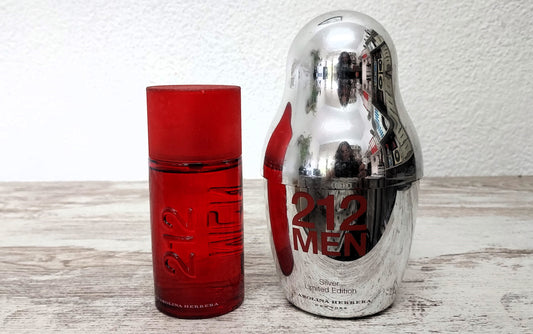 212 Silver Men Carolina Herrera EDT (eau de toilette) 100ml Discontinued vintage.