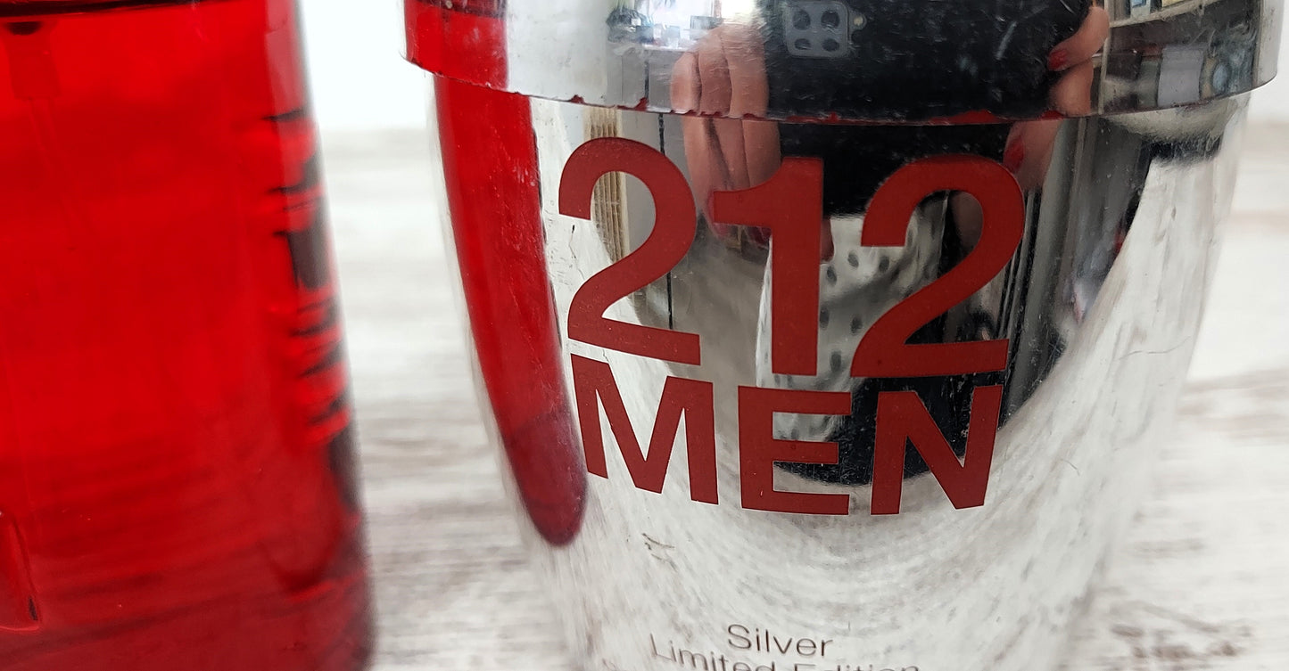 212 Silver Men Carolina Herrera EDT (eau de toilette) 100ml Discontinued vintage.