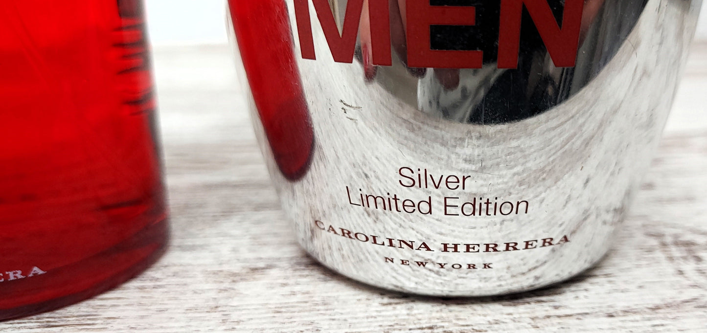 212 Silver Men Carolina Herrera EDT (eau de toilette) 100ml Discontinued vintage.
