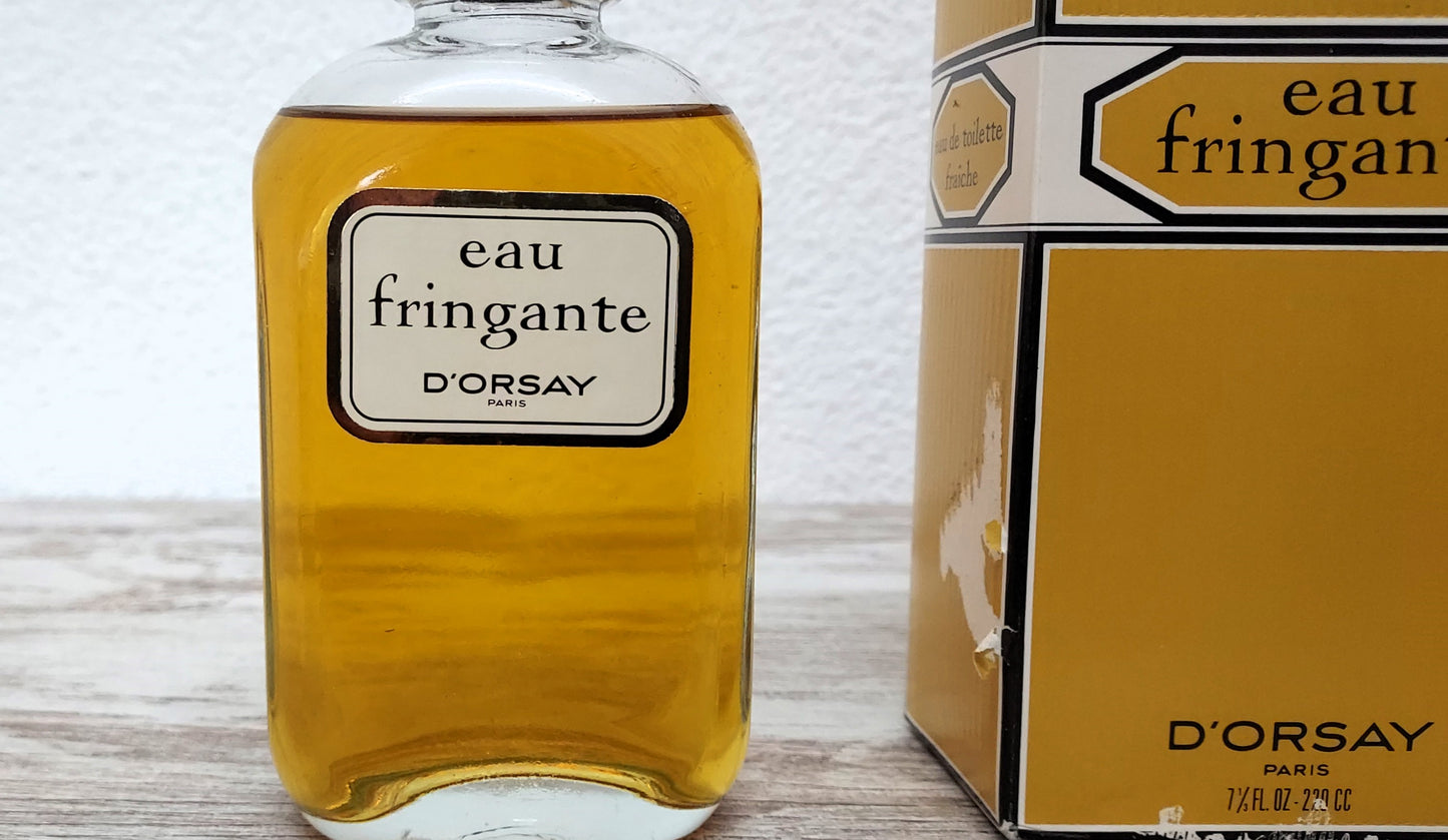 Eau Fringante D'orsay (eau de toilette Fraiche SPLASH) 220ml. Discontinued Vintage rare 60's