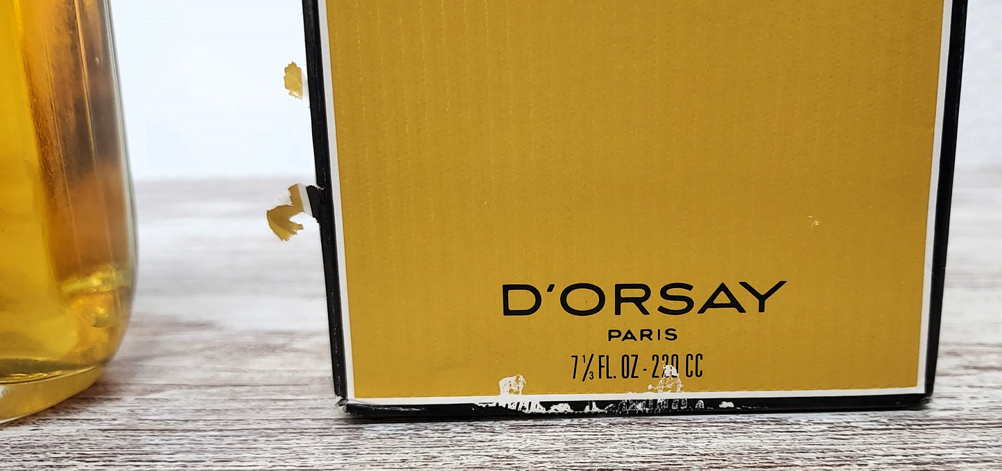 Eau Fringante D'orsay (eau de toilette Fraiche SPLASH) 220ml. Discontinued Vintage rare 60's