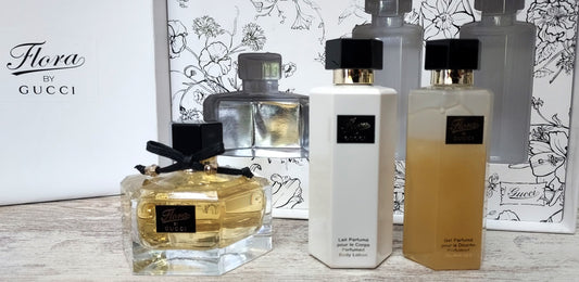 Flora Gucci EDT 75ml + Body Lotion 100ml + Shower Gel 100ml. Original formula.