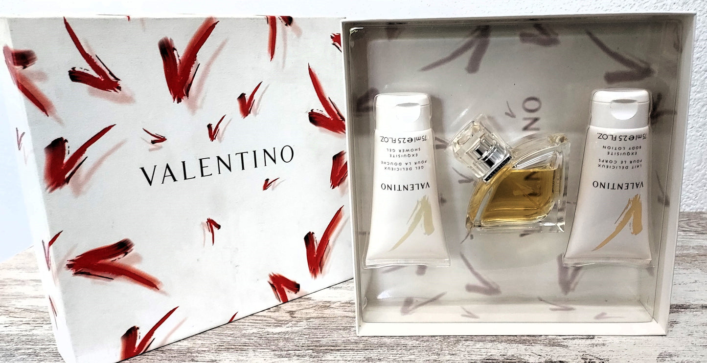 Valentino V Pour Femme EDP 50ml + Body Lotion 75ml + Shower Gel 75ml. Vintage.