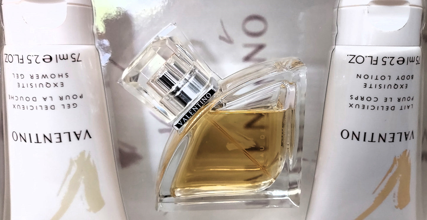Valentino V Pour Femme EDP 50ml + Body Lotion 75ml + Shower Gel 75ml. Vintage.