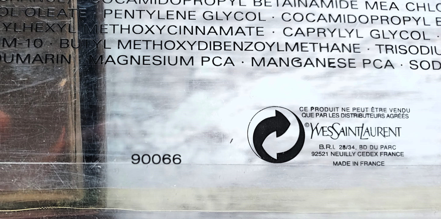 L'Homme Yves Saint Laurent EDT 60ml + Gel 100ml. Batch Code: 9GAA. Formula 2009.