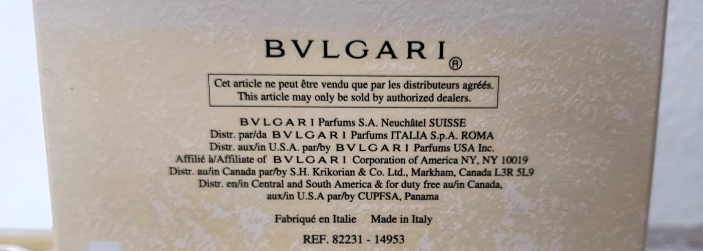 Bvlgari pour Femme EDT (eau de toilette) 100ml. Discontinued vintage very rare.