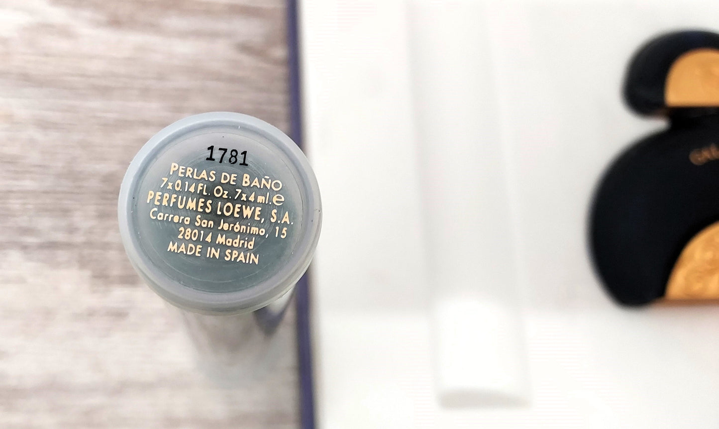 Gala Loewe EDT (eau de toilette) 50ml + Bath Pearls + 2 Candles. Vintage set.