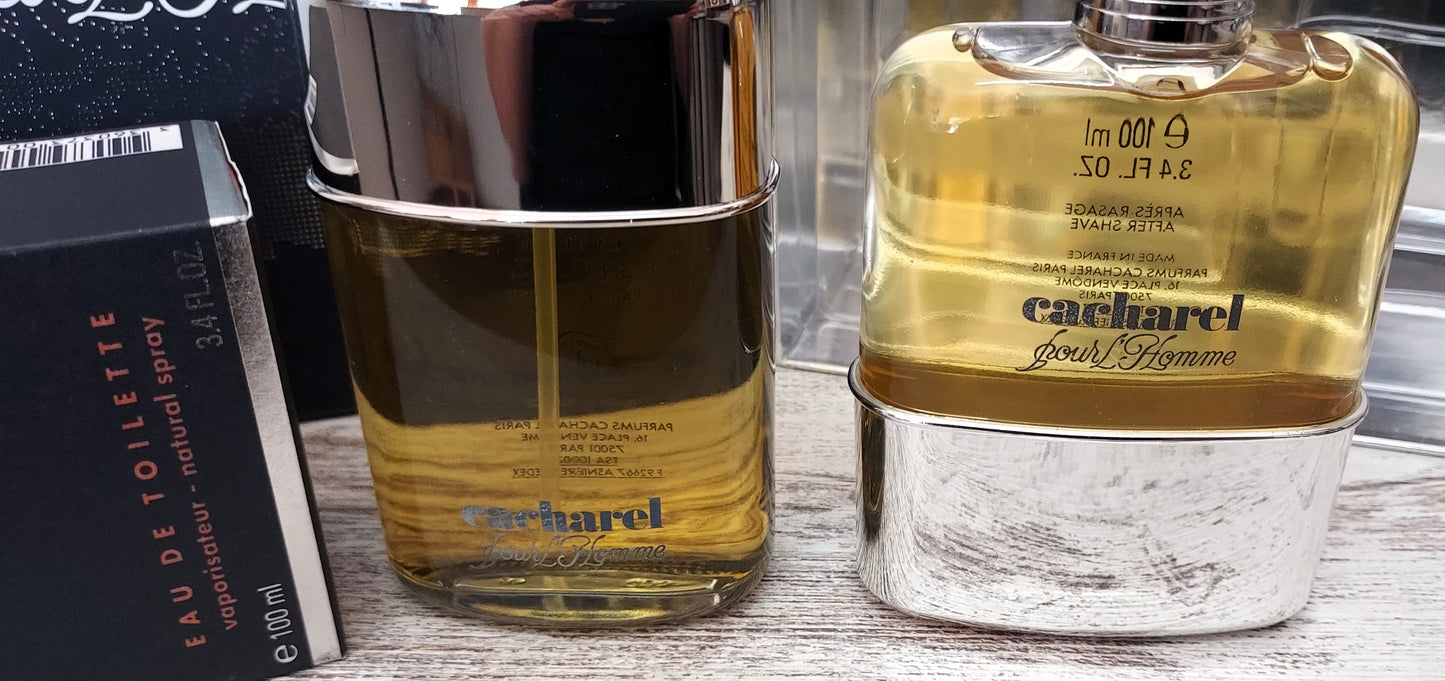 Cacharel pour Homme EDT 100ml + After S. 100ml. YEAR: 2007 (BATCH CODE: UD 283J). Discontinued.