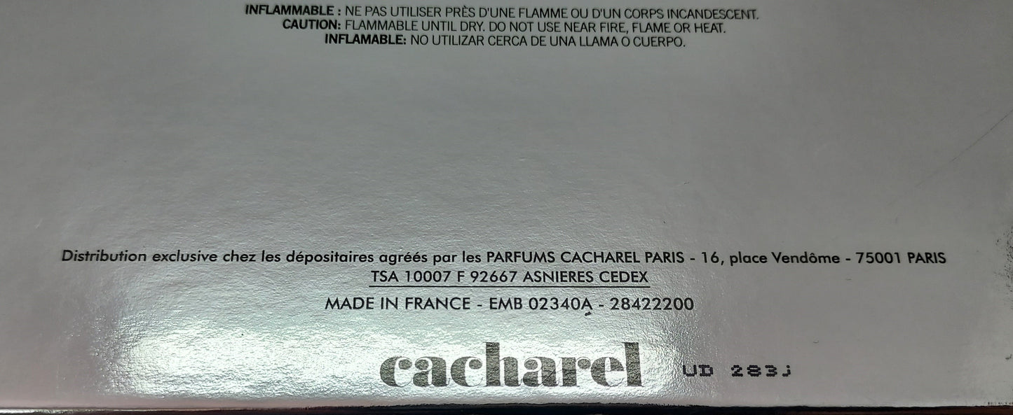 Cacharel pour Homme EDT 100ml + After S. 100ml. YEAR: 2007 (BATCH CODE: UD 283J). Discontinued.