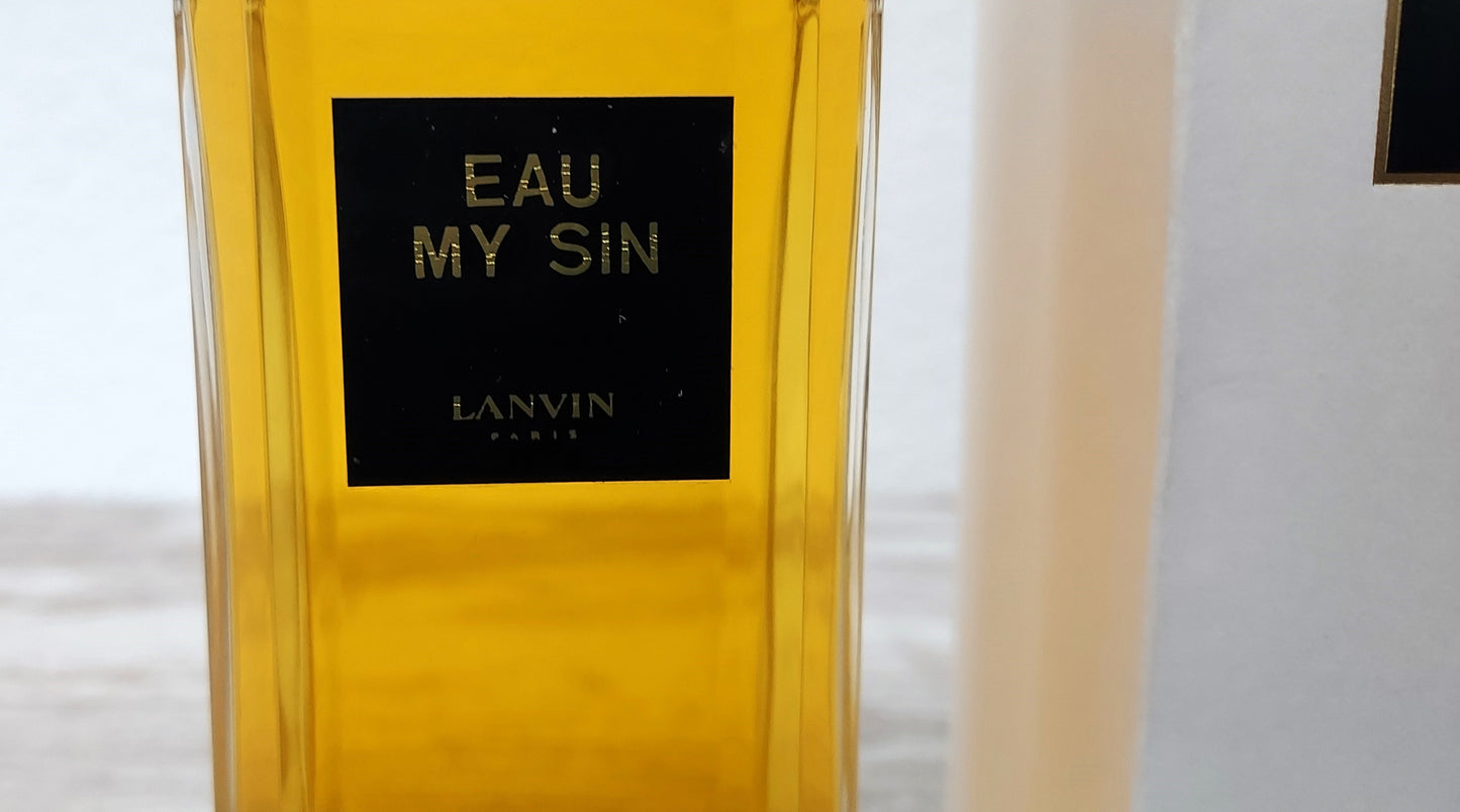 Eau My Sin Lanvin EDT (eau de toilette SPLASH) 200ml. Discontinued vintage rare.