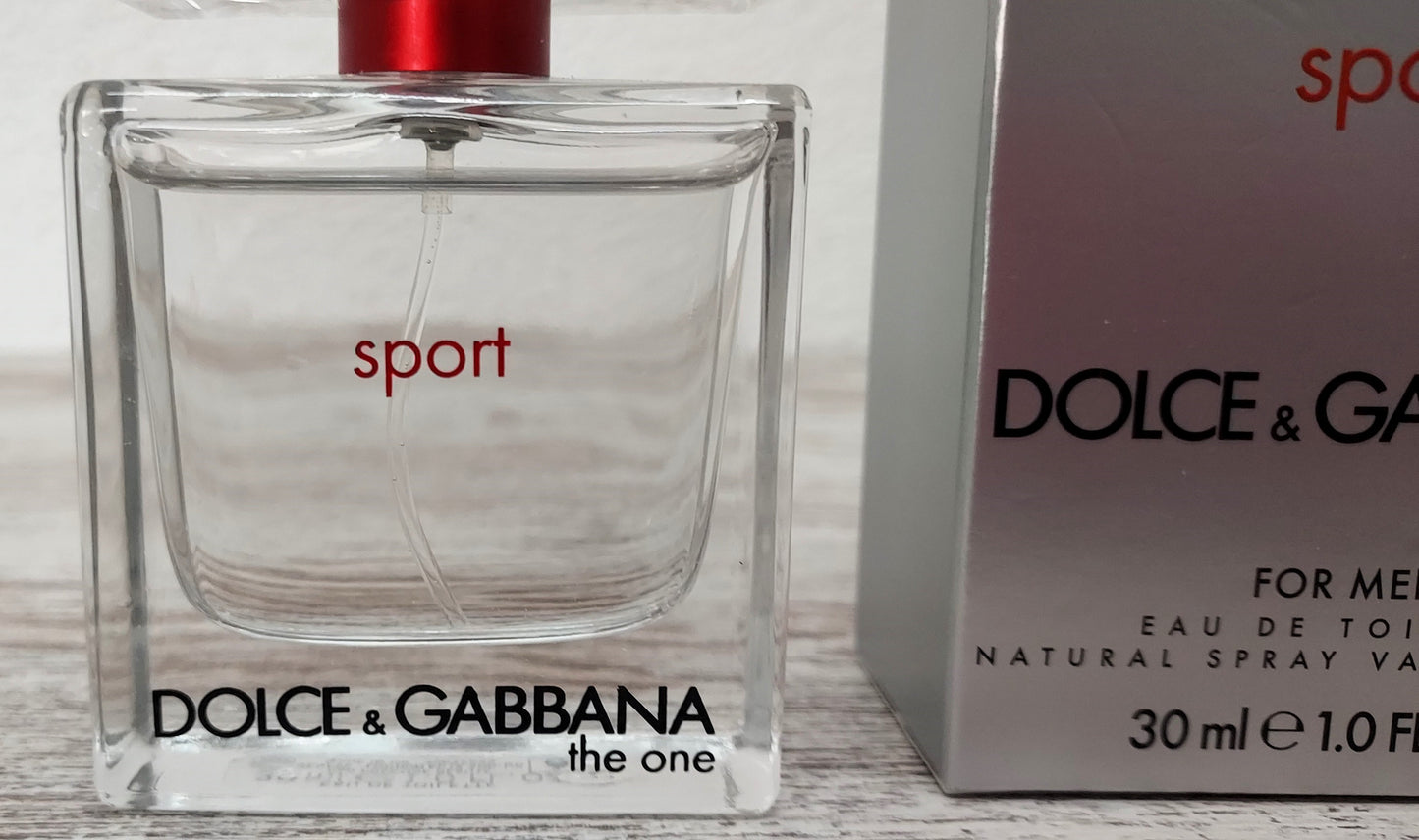The One SPORT for Men Dolce Gabbana EDT (eau de toilette) 30ml. Discontinued.