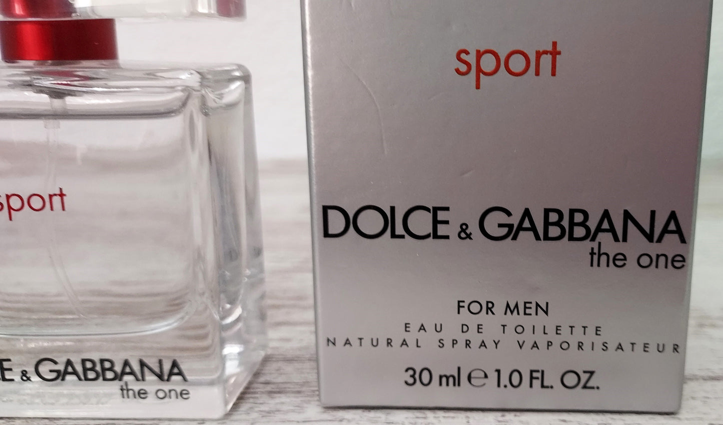 The One SPORT for Men Dolce Gabbana EDT (eau de toilette) 30ml. Discontinued.