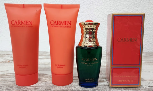 Carmen Victorio & Lucchino EDT 50ml + Body Lotion 100ml + Shower Gel 100ml.