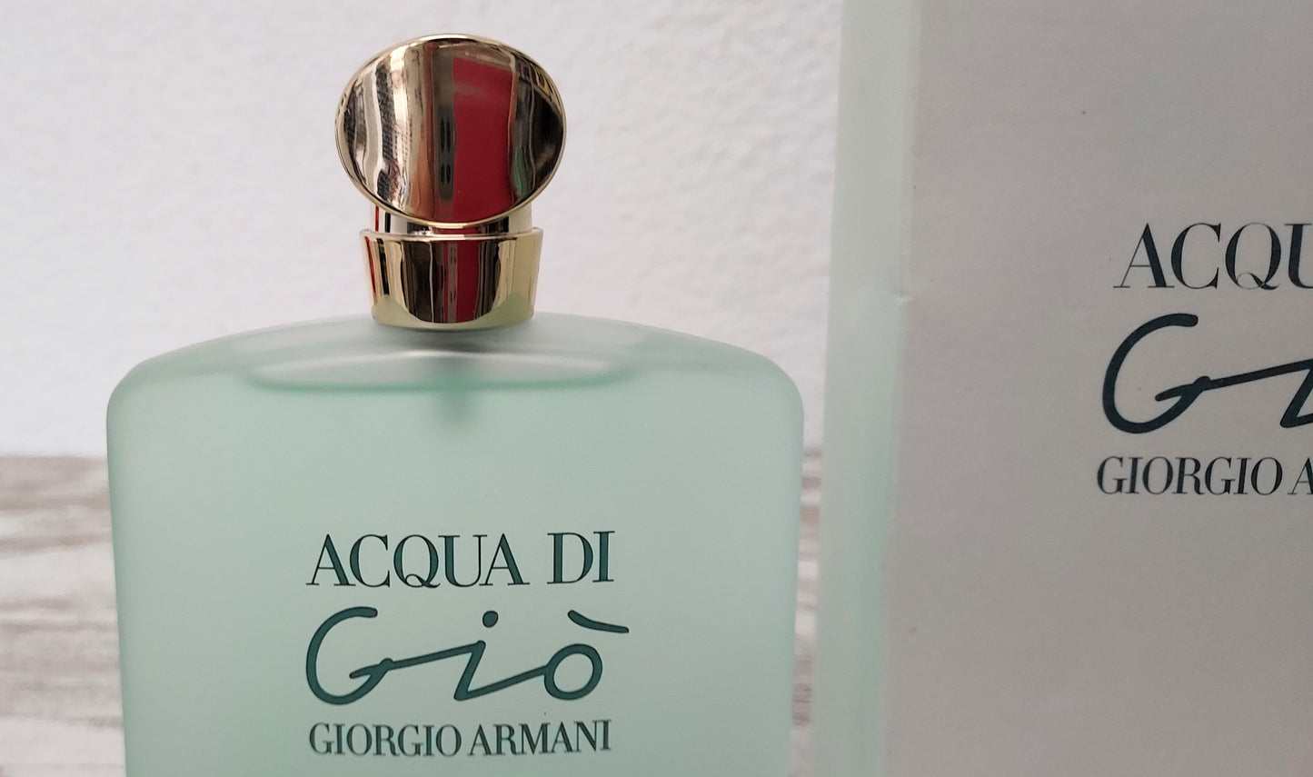 Acqua di Gio Armani EDT (eau de toilette) 100ml. Year 2001. BC: UW274. Discontinued vintage.