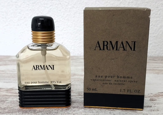 Armani pour Homme EDT (eau de toilette VAPO) 50ml. Discontinued vintage. COSMAIR.