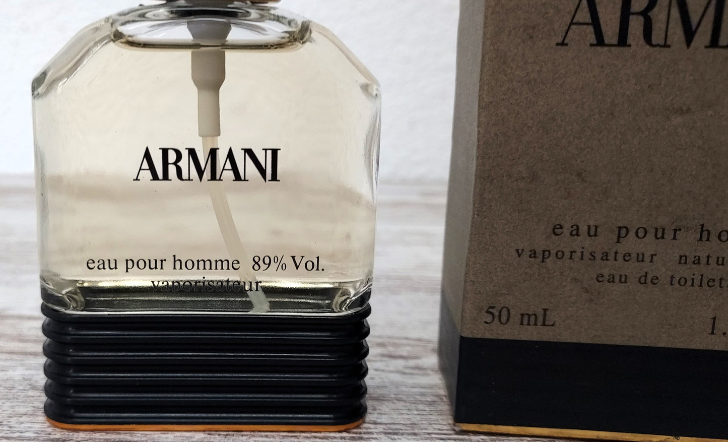 Armani pour Homme EDT (eau de toilette VAPO) 50ml. Discontinued vintage. COSMAIR.
