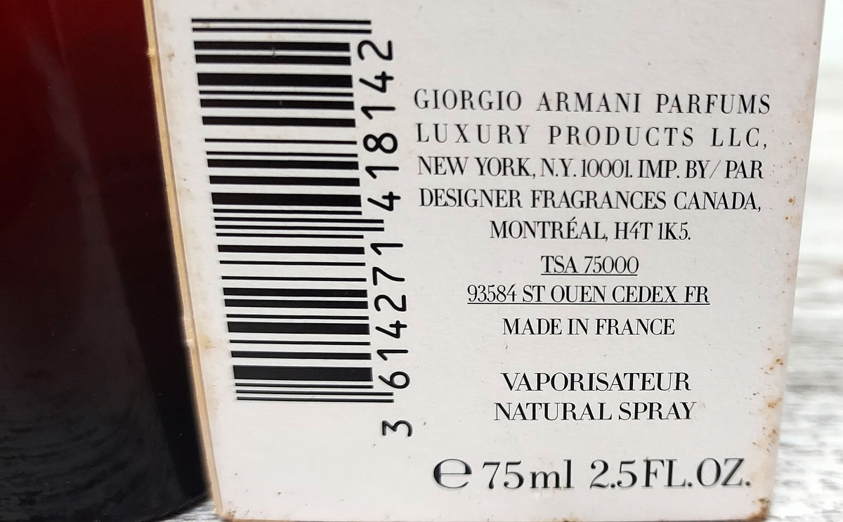 Armani Code Cashmere EDP (eau de parfum) 75 ml. Discontinued extremely rare.