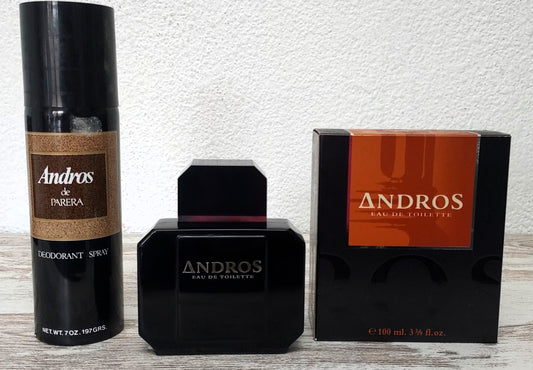 ANDROS Parera EDT (eau de toilette SPLASH) 100ml + Deo Spray 7oz./ 197grs.