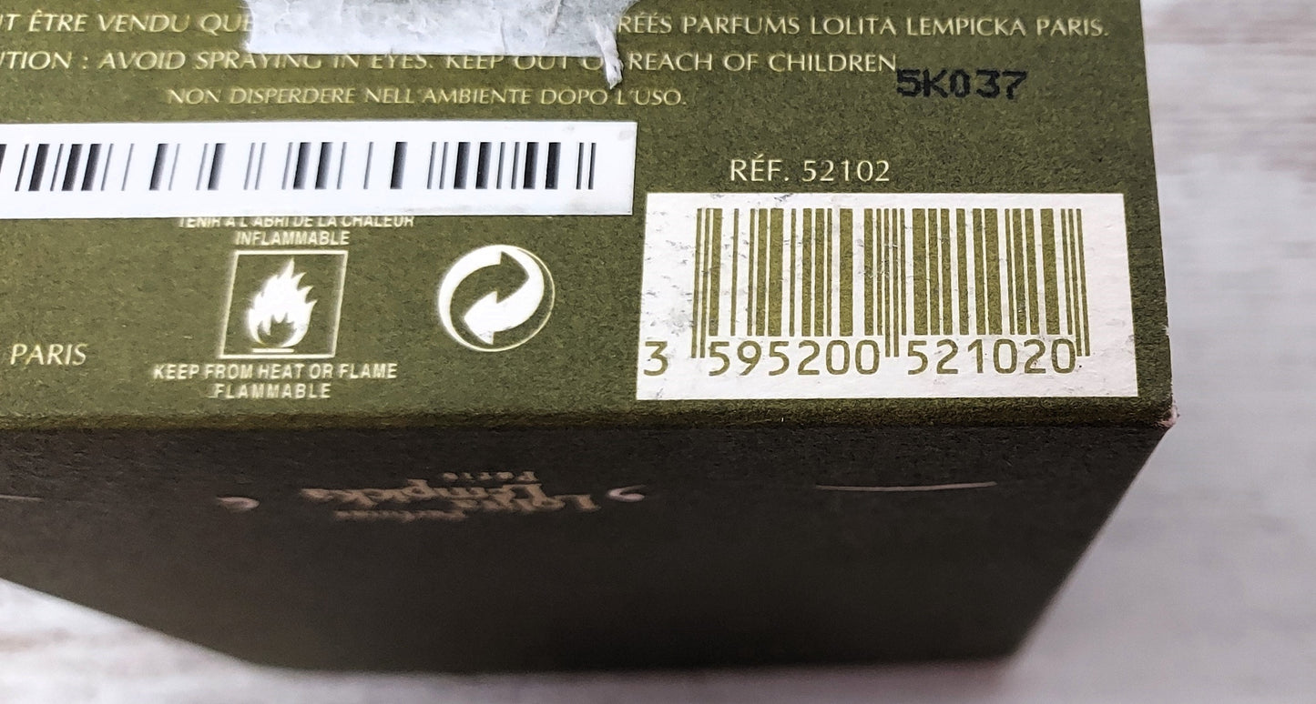 Au Masculin Lolita Lempicka EDT (eau de toilette) 50ml. Discontinued vintage.