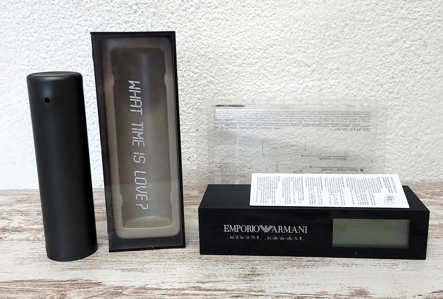 Emporio Armani Lui EDT 100 ml + Alarm Clock. Vintage Presentation 2004.