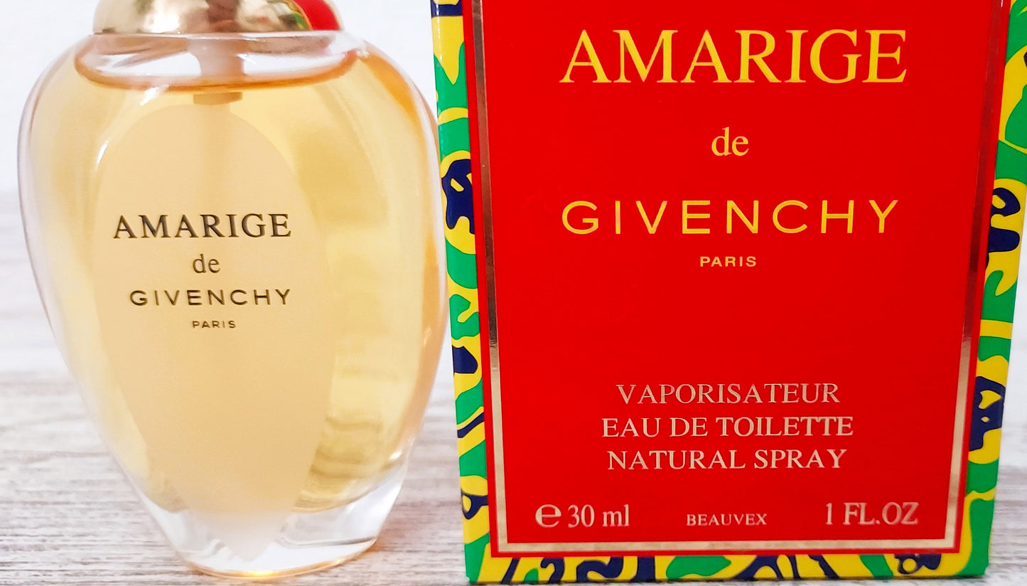 Amarige Givenchy EDT (eau de toilette) 30ml. Discontinued vintage formula.