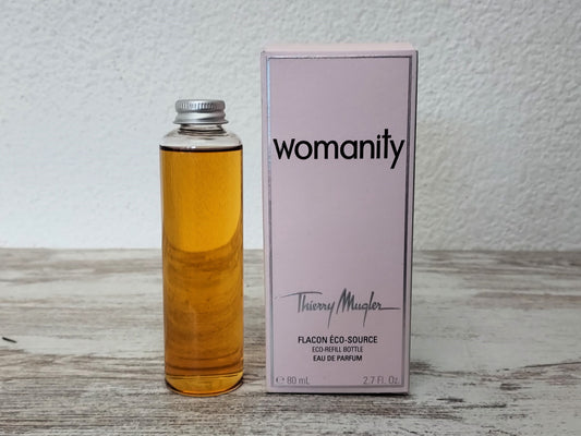 Womanity Thierry Mugler EDP (eau de parfum) 80ml. Eco Refill Bottle.