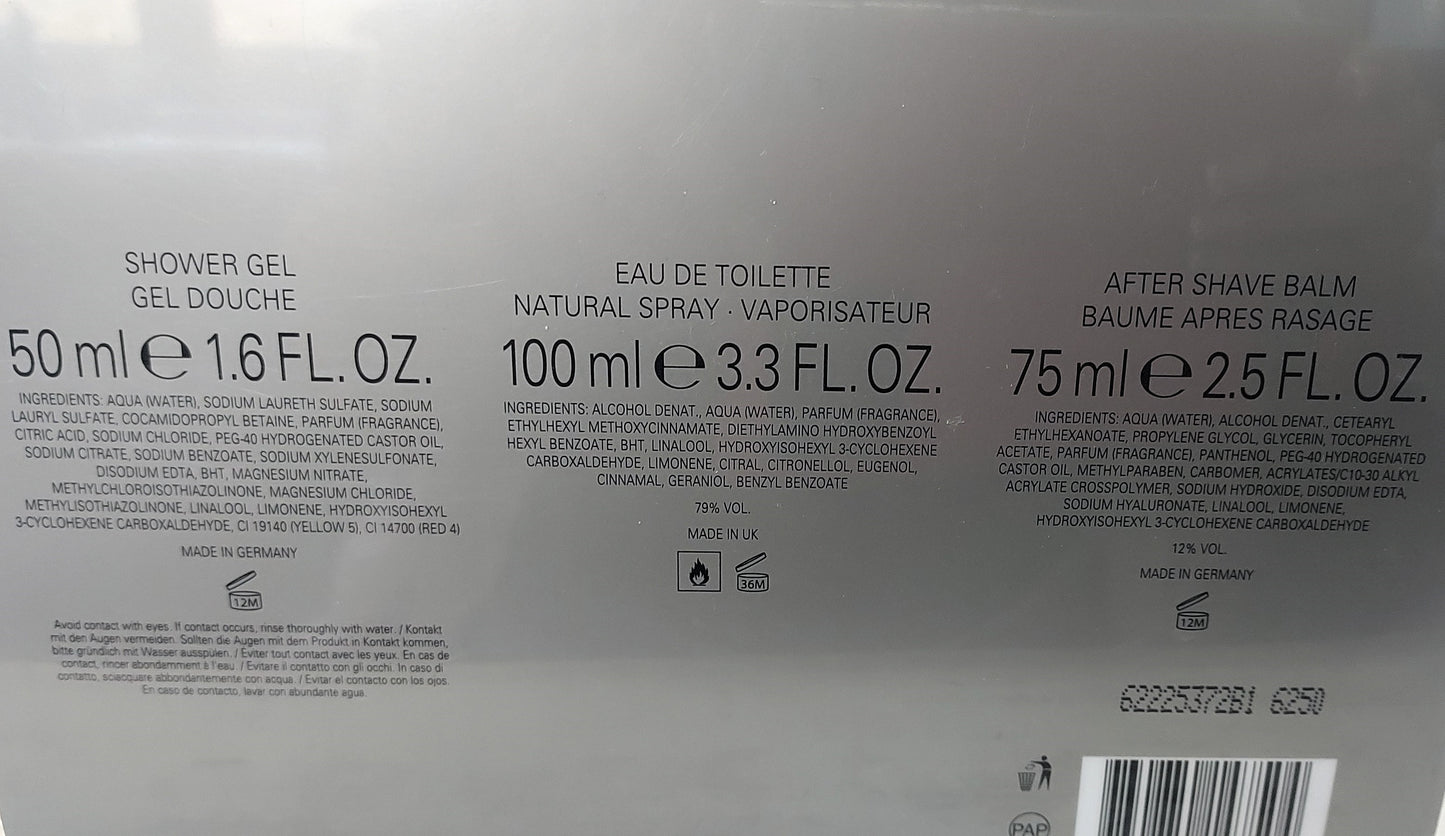 Boss Bottled Hugo Boss EDT 100ml + After Shave 75ml + Gel 50ml. YEAR 2016.