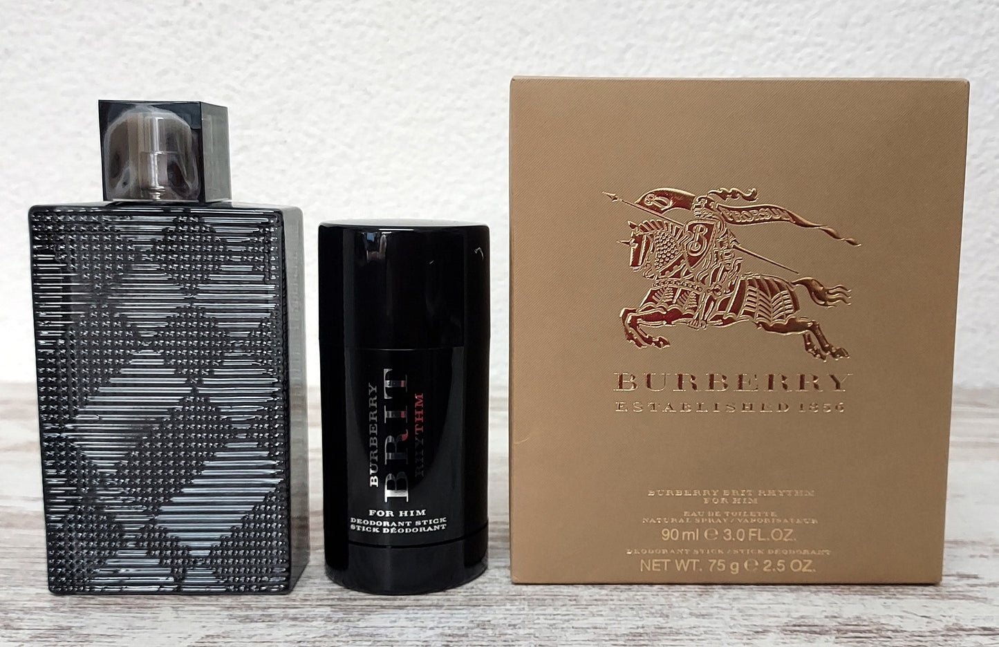 Burberry Brit Rhythm for Him EDT (eau de toilette) 90ml + Deo Stick 75g.