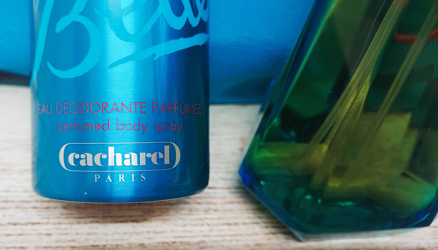 LouLou Blue Cacharel EDT (eau de toilette) 100ml + Deo Spray 150ml. Discontinued vintage.