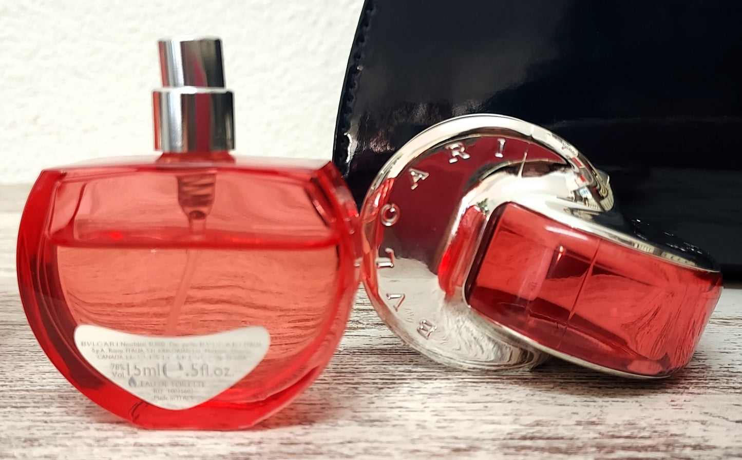 Omnia Coral Bvlgari EDT (eau de toilette) 65ml + EDT 15ml + Toiletry bag. Discontinued.