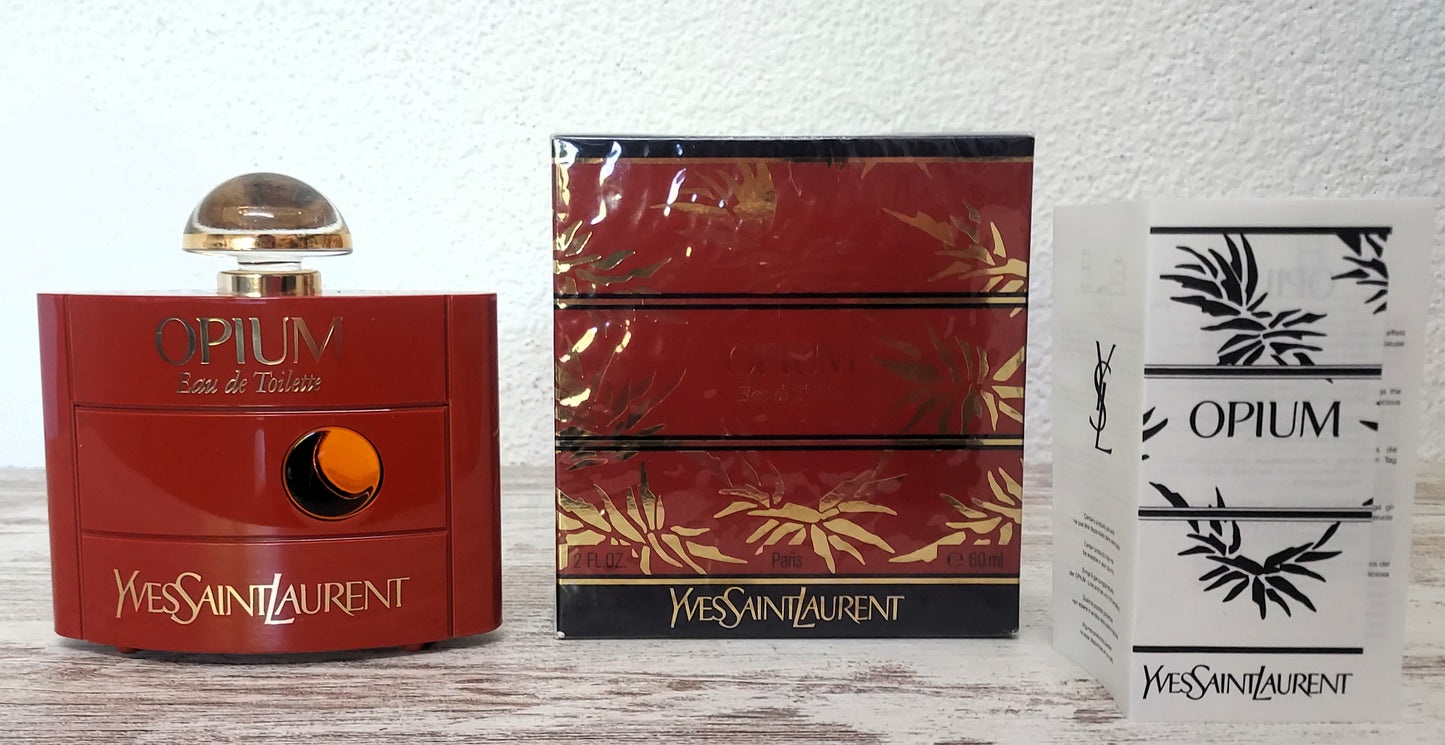 Opium YSL, Yves Saint Laurent EDT (eau de toilette SPLASH) 60ml. Vintage 80's.
