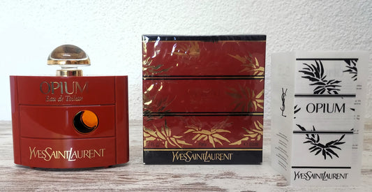 Opium YSL, Yves Saint Laurent EDT (eau de toilette SPLASH) 60ml. Vintage 80's.
