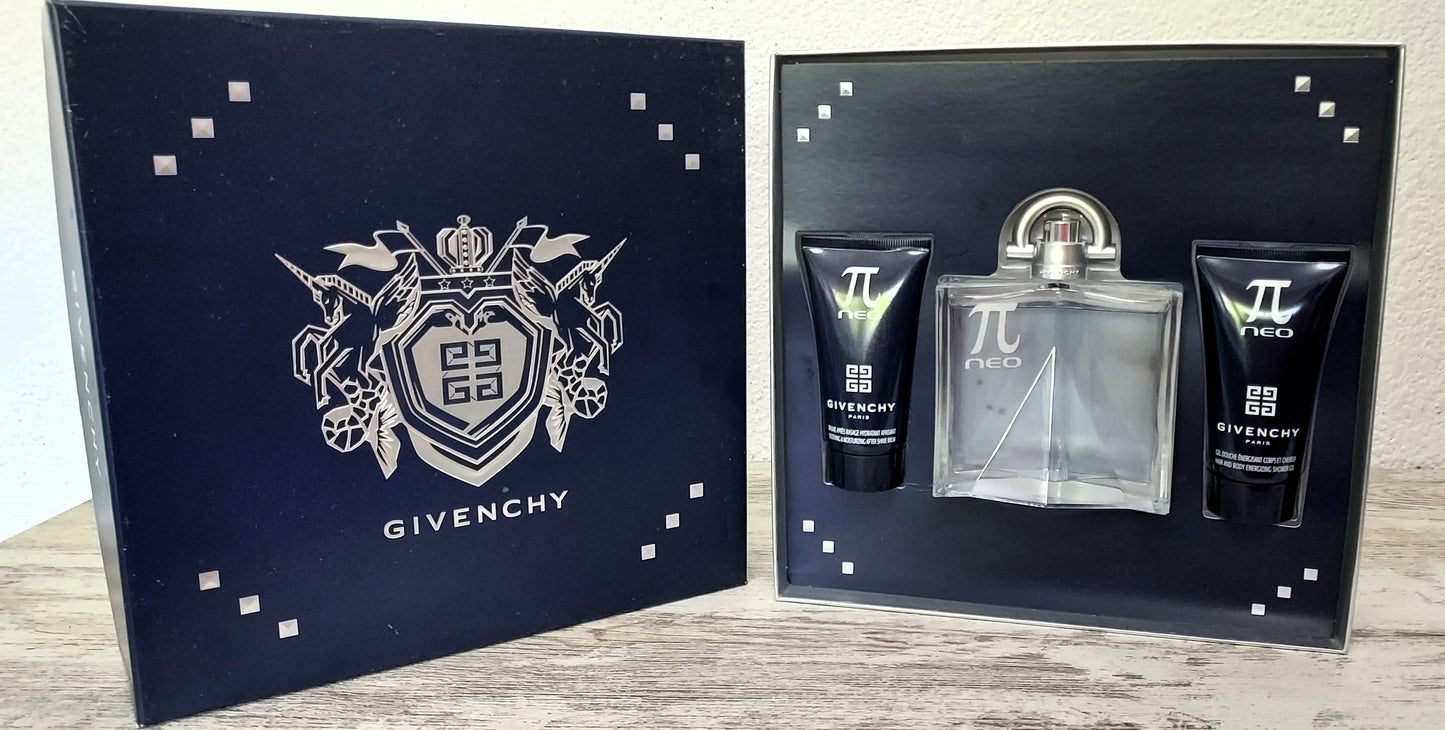 Pi Neo Givenchy EDT 100ml + After Shave 50ml + Shower Gel 50ml. Discontinued.