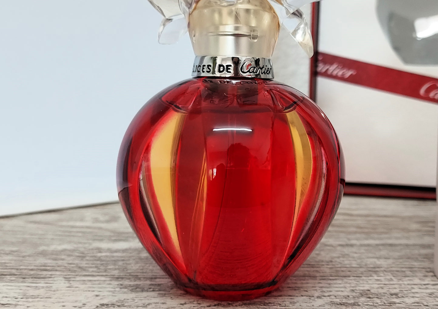 Delices de Cartier EDT (eau de toilette) 50ml + Body Lotion 100ml. Discontinued.