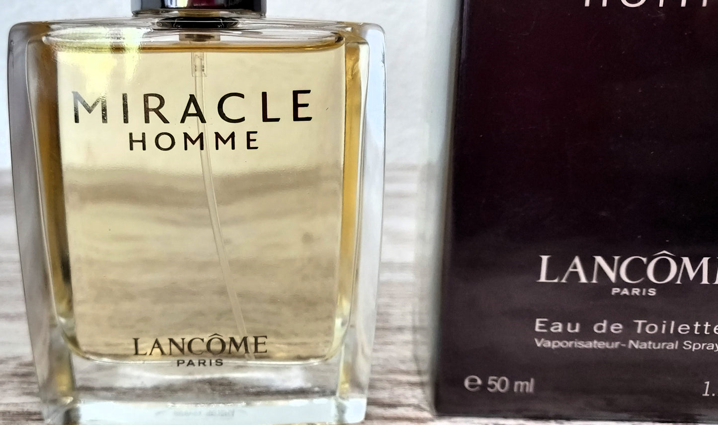 Miracle Homme Lancome EDT (eau de toilette) 50ml. Discontinued vintage.