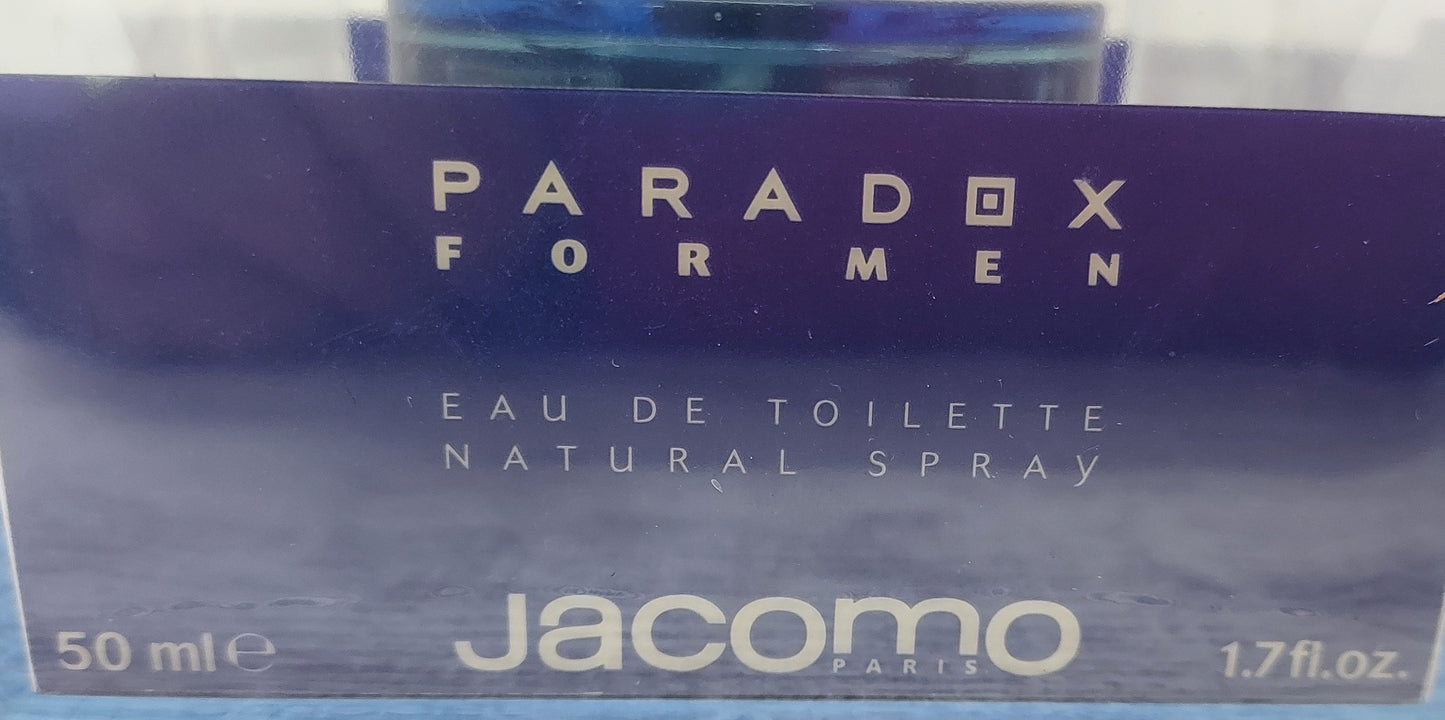 Paradox for Men Jacomo EDT (eau de toilette) 50ml. Discontinued vintage rare.