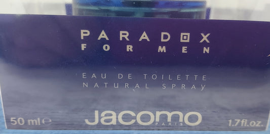 Paradox for Men Jacomo EDT (eau de toilette) 50ml. Discontinued vintage rare.