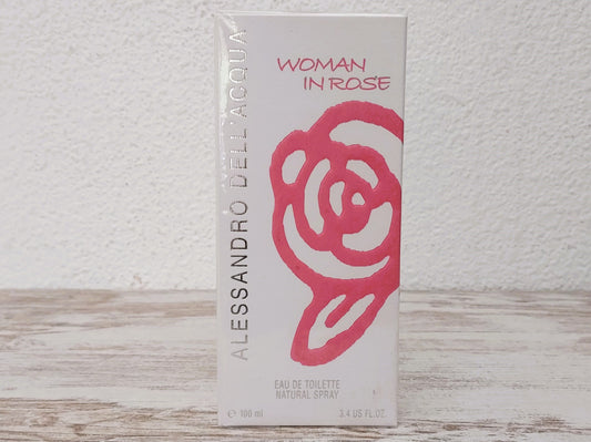 Woman in Rose Alessandro Dell'Acqua EDT (eau de toilette) 100ml. Discontinued vintage.