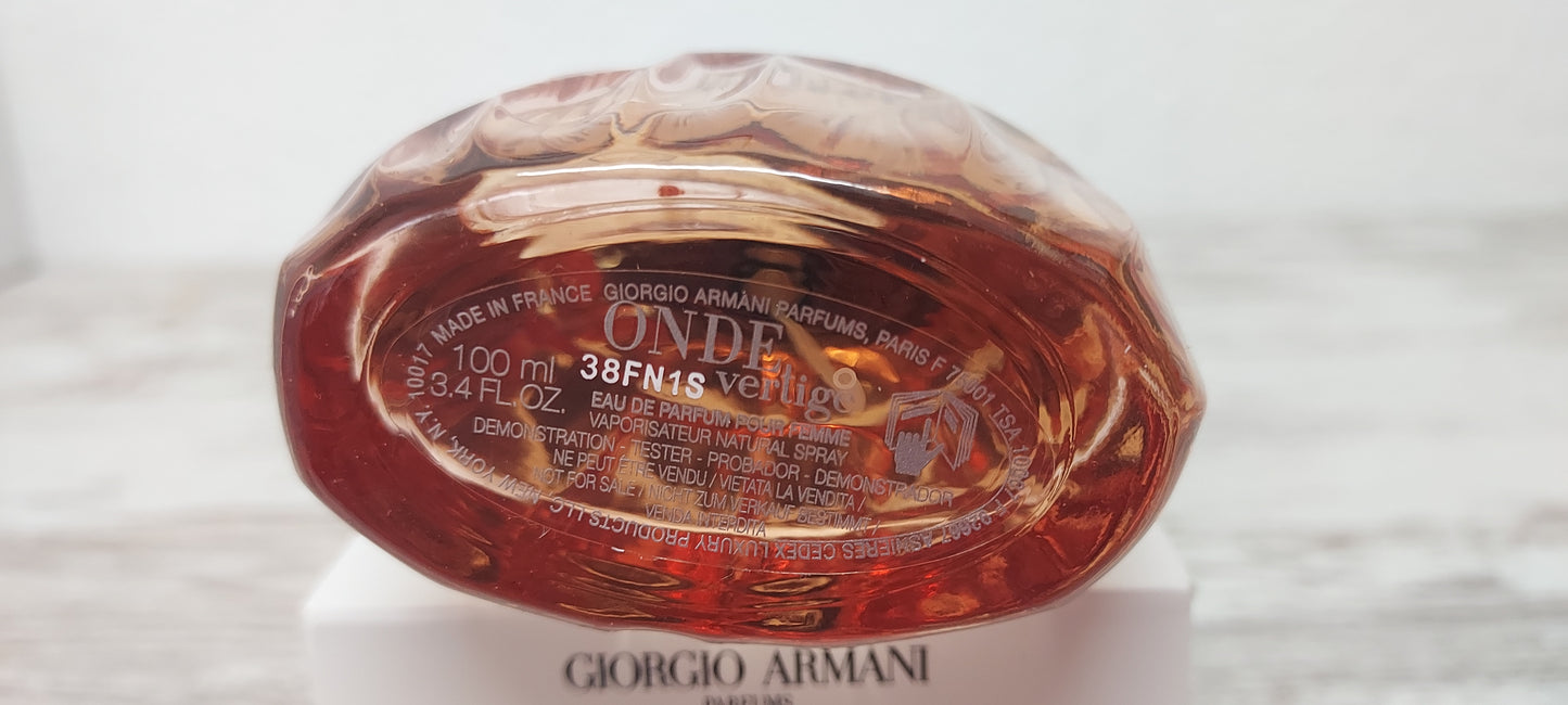 Onde Vertige Armani EDP (eau de parfum) 100ml + Toiletry bag. Discontiued.