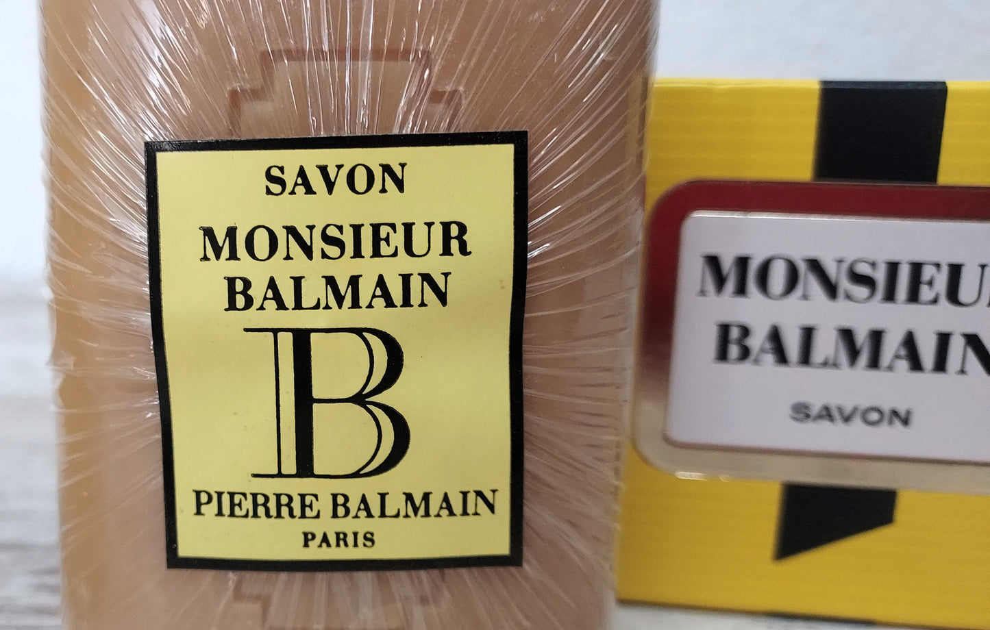 Monsieur Balmain EDT (eau de toilette SPLASH) 120 ml + Soap 150 g. Vintage.