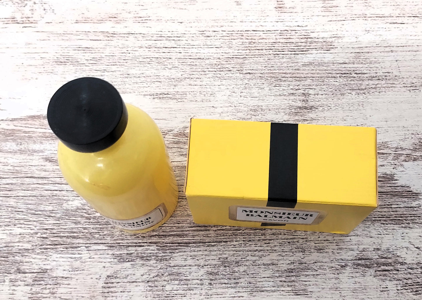 Monsieur Balmain EDT (eau de toilette SPLASH) 120 ml + Soap 150 g. Vintage.