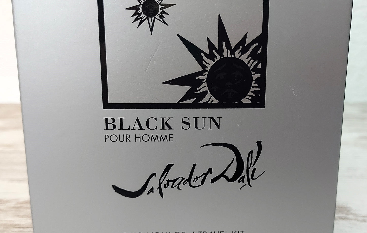 Black Sun Salvador Dalí Travel Kit EDT 50ml + Shower Gel 100ml – Vintage & Discontinued.