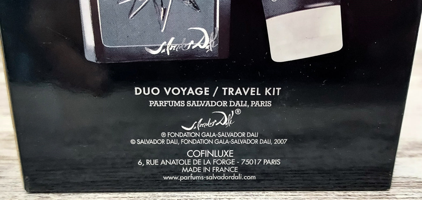 Black Sun Salvador Dalí Travel Kit EDT 50ml + Shower Gel 100ml – Vintage & Discontinued.
