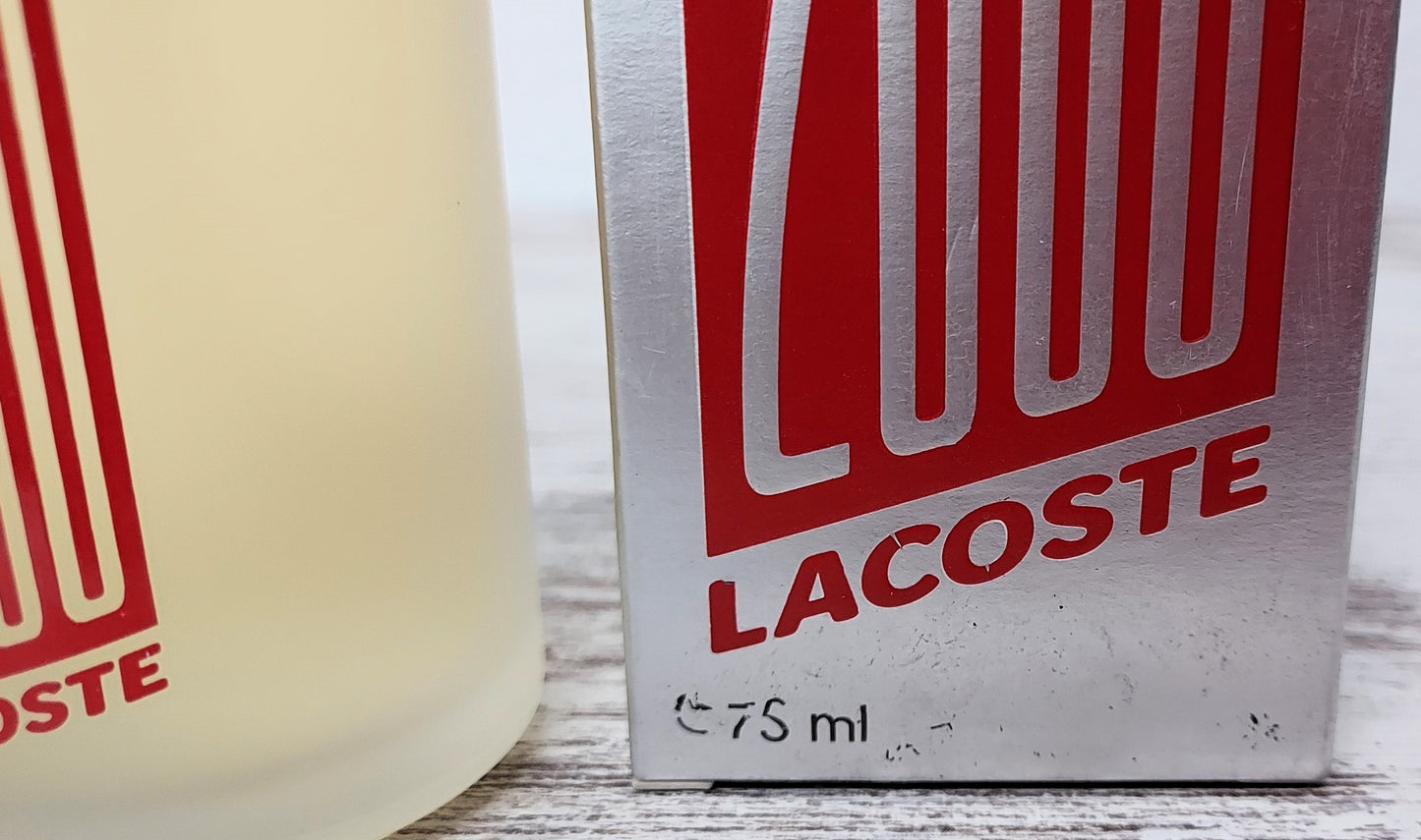 Lacoste 2000 EDT (eau de toilette) 75 ml. Discontinued vintage.