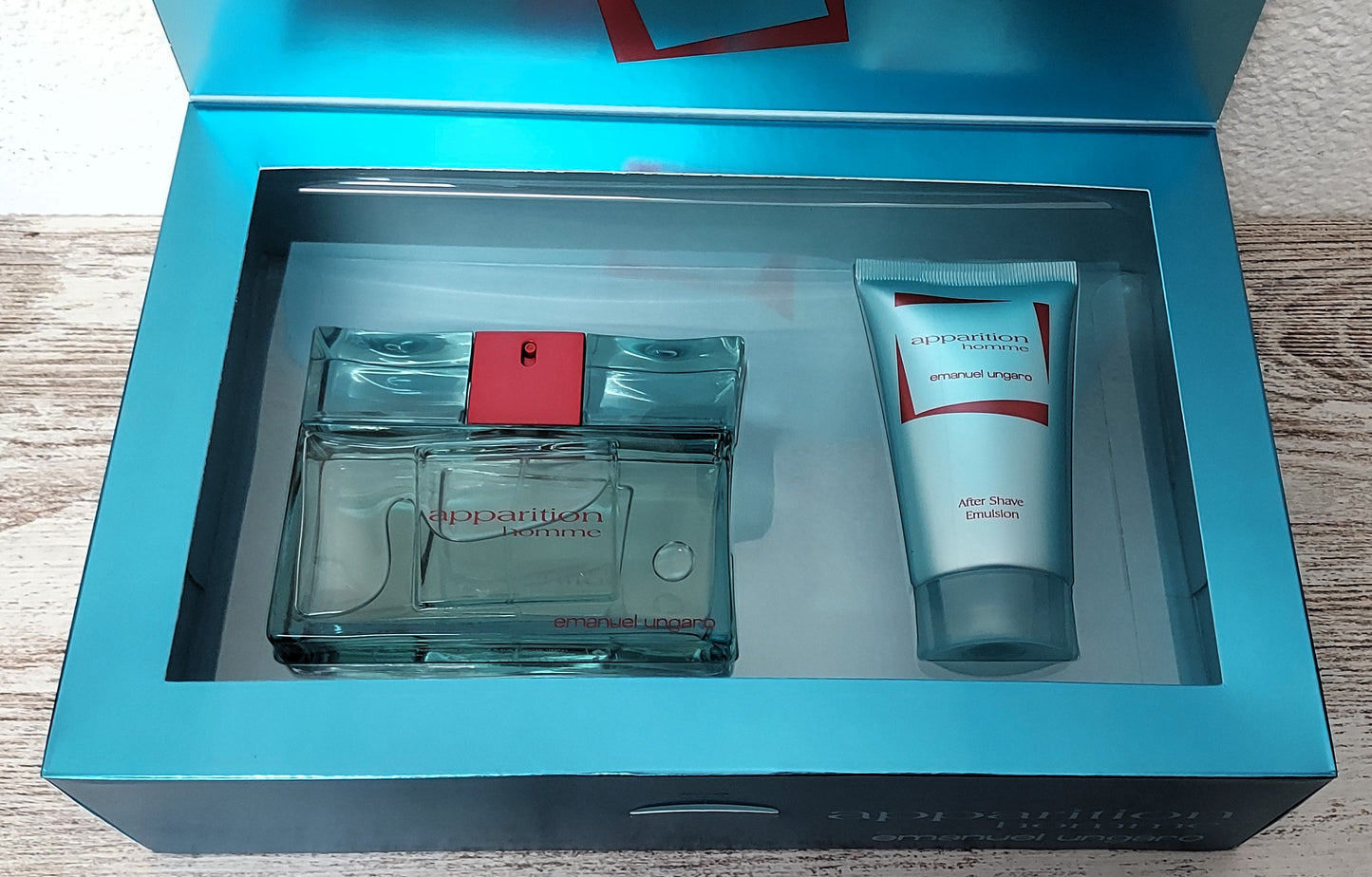 Apparition pour Homme Ungaro EDT (eau de toilette) 100 ml + After Shave 75 ml. Vintage.