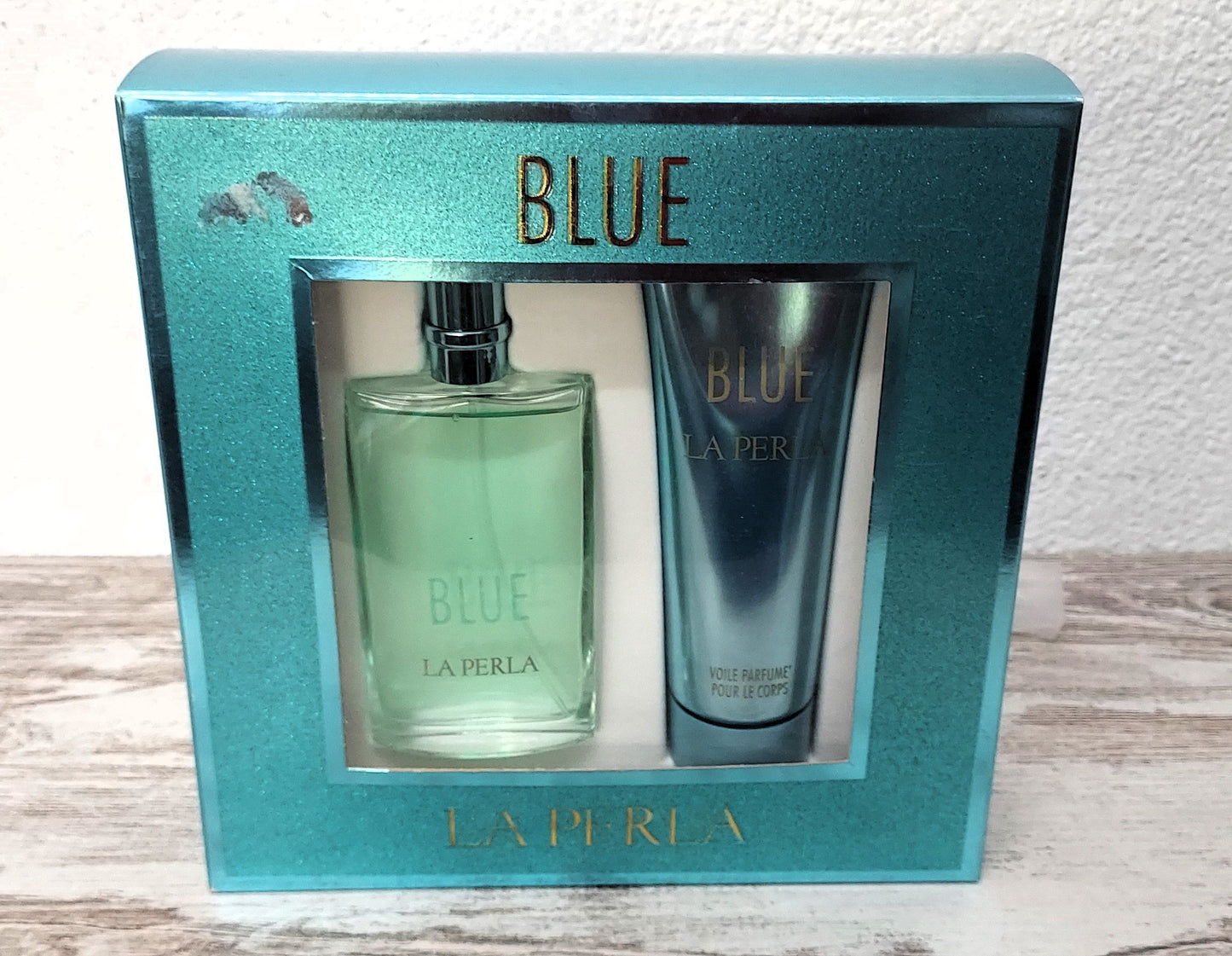 La Perla Blue EDT (eau de toilette) 50 ml + Body Lotion 125 ml. Vintage. Morris.